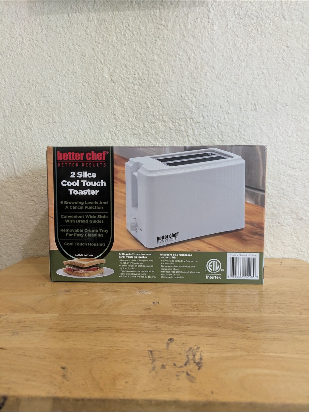 White 2-Slice Cool Touch Toaster